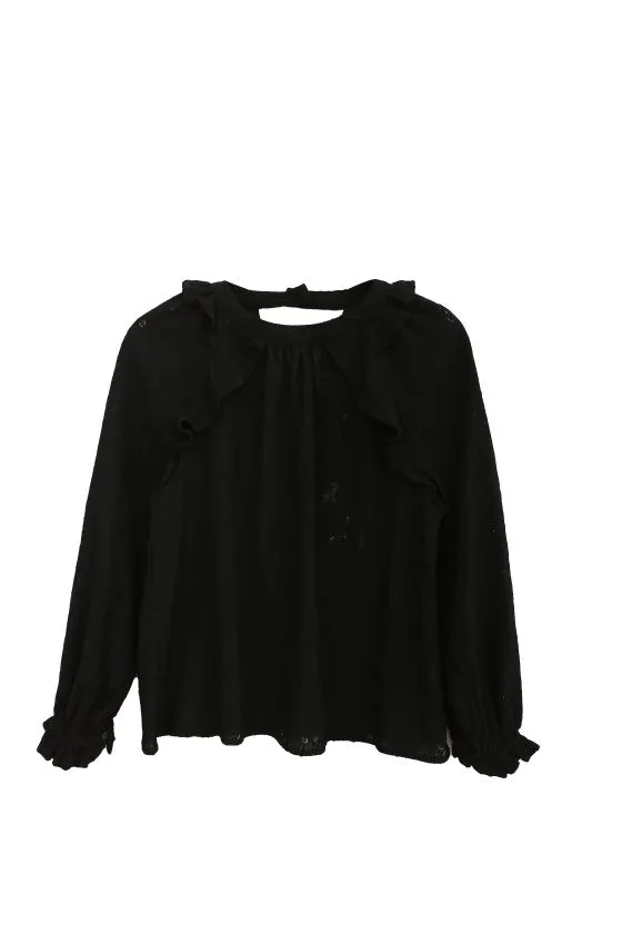 The Serenity Blouse - Black